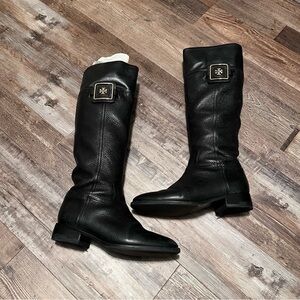 Tory Burch Black Leather Boots